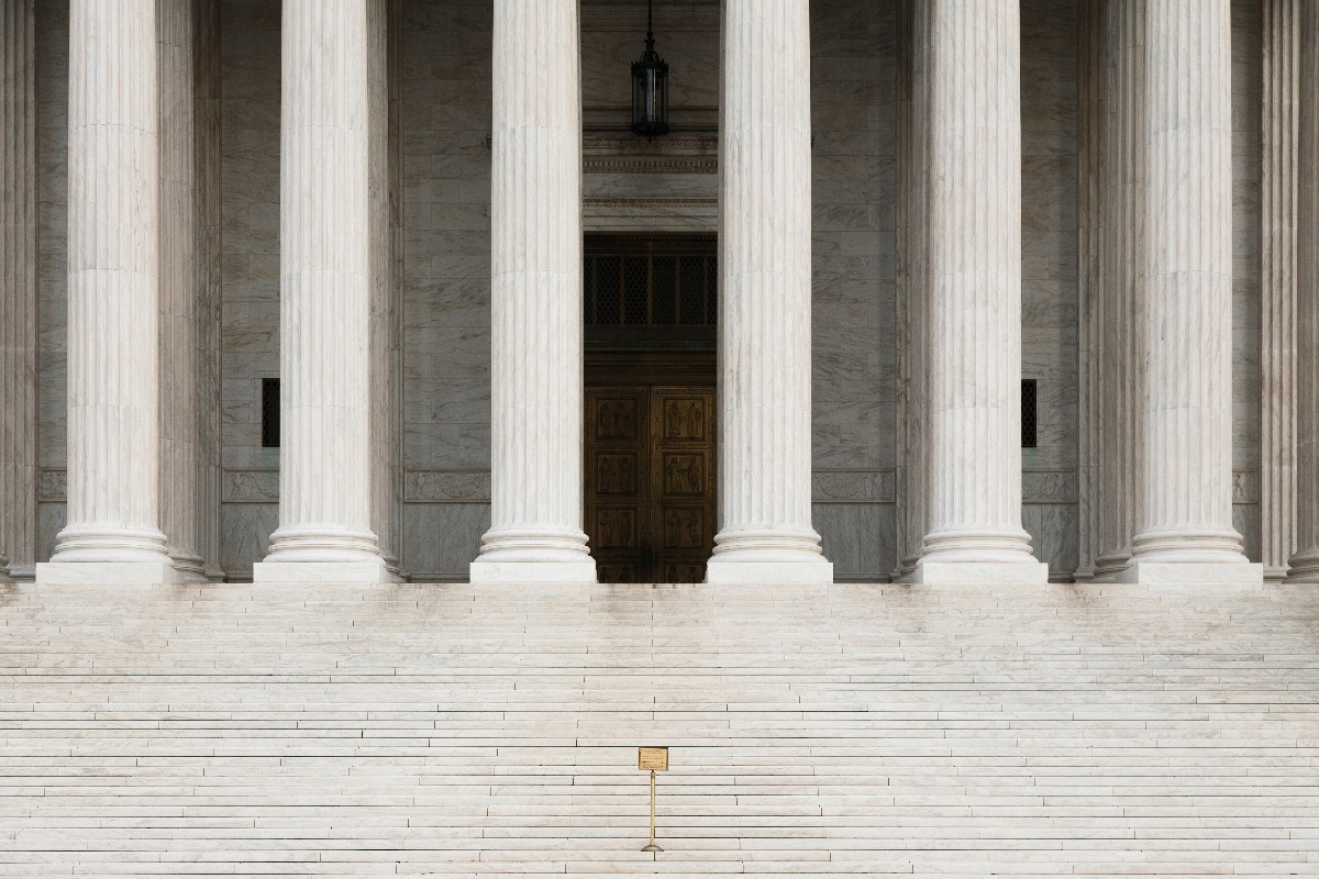 Washington, Dc, Usa,front View Of The Supreme Court Building
